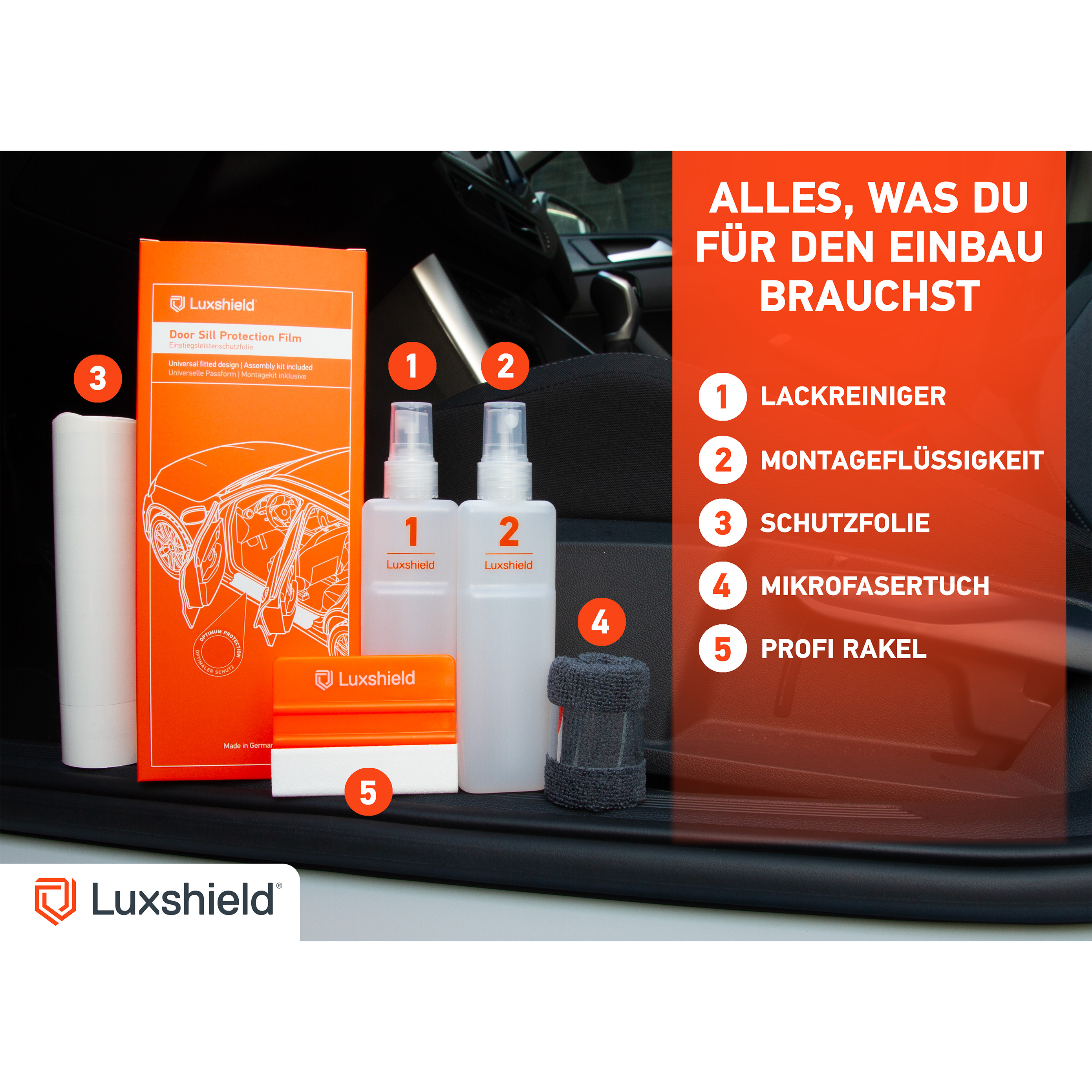 Einstiegsleisten Schutz für Renault 4 E-Tech I 2025 - 2026 im 4er Set