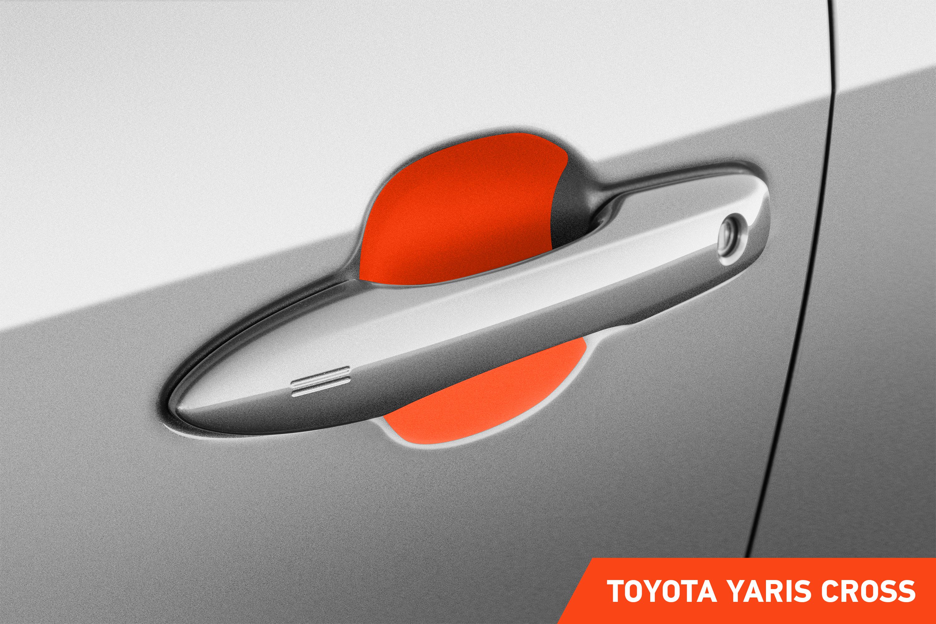 Auto Türgriffmulden Schutzfolie für Toyota Yaris Cross MXP I 2021 - 2025 im 4er Set