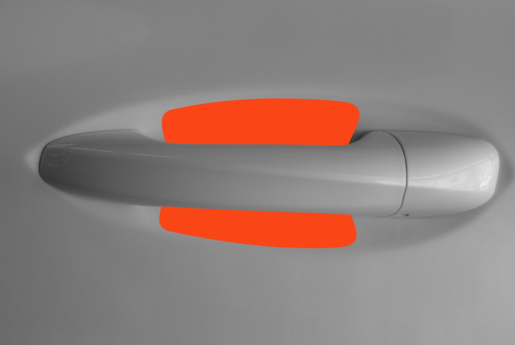 Auto Türgriffmulden Schutzfolie für Mercedes Benz CLA Coupé C118 I 2019 - 2025 im 4er Set