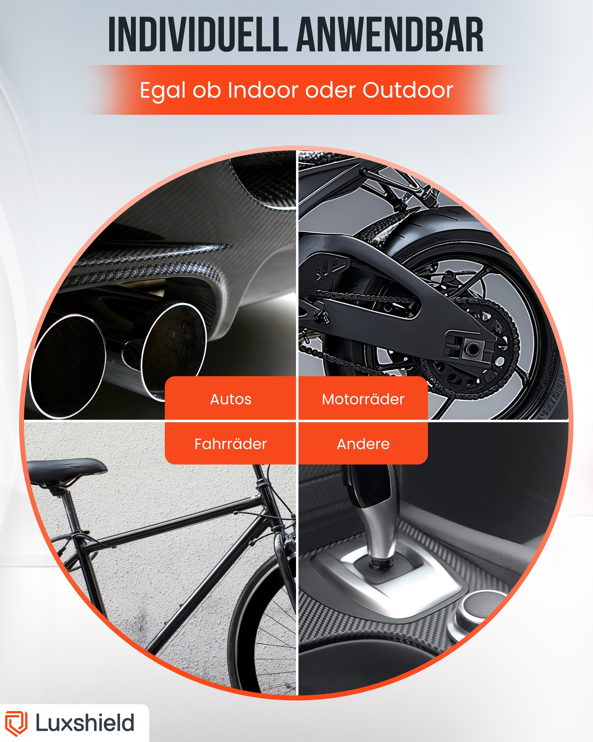 Lackschutzfolie Carbon Schwarz 12x100cm