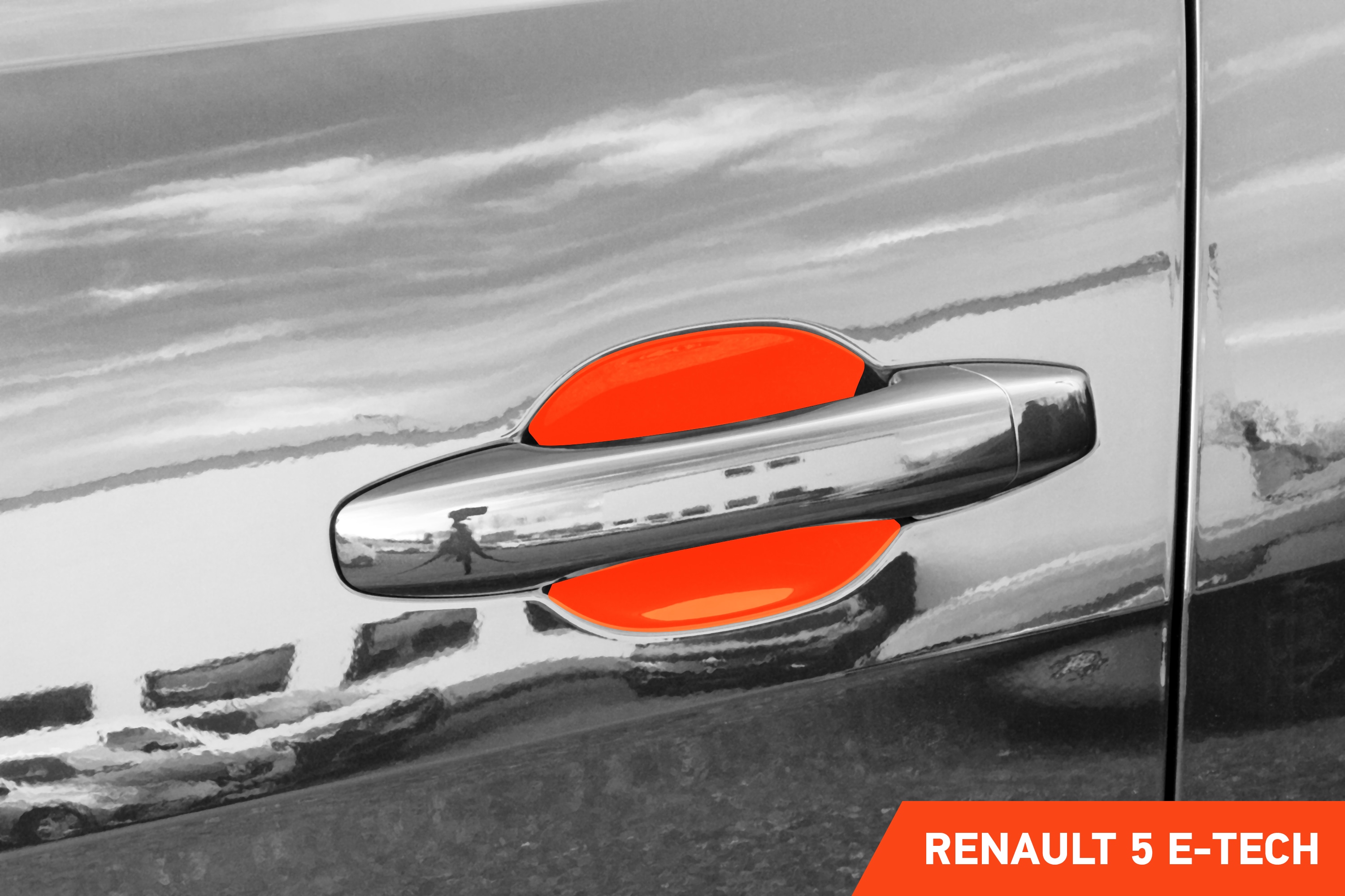 Auto Türgriffmulden Schutzfolie für Renault 5 E-Tech I 2024 - 2025 im 4er Set