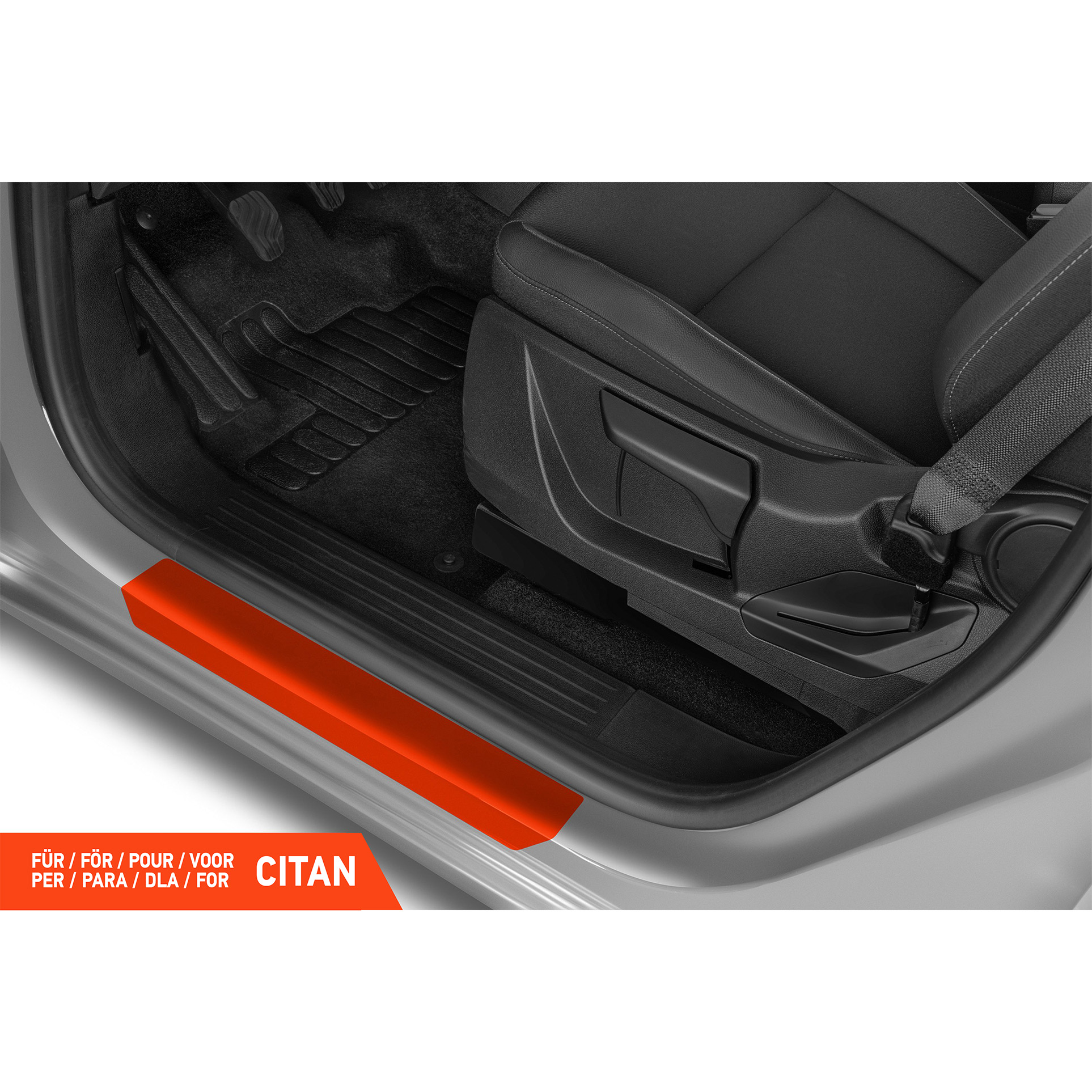 Einstiegsleisten Schutz für Mercedes Benz Citan W420 I 2021 - 2026 im 4er Set