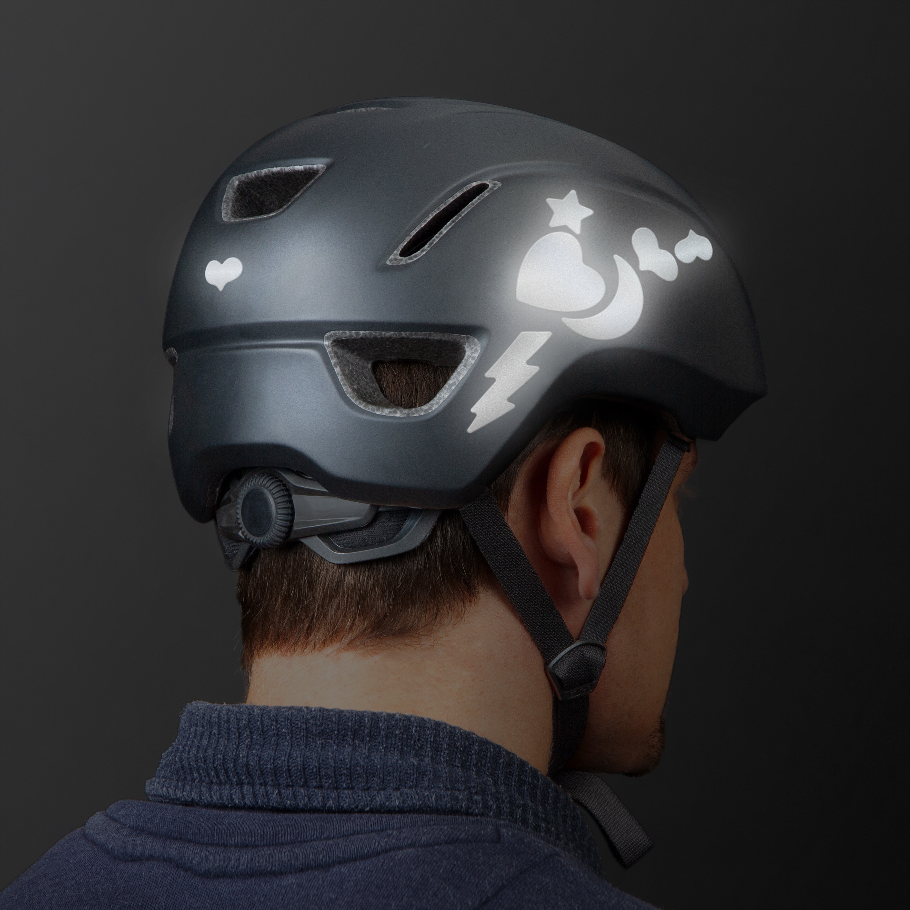 Reflektoren Sticker Set - Himmel & Herzen  - für Fahrrad Roller Kinderwagen