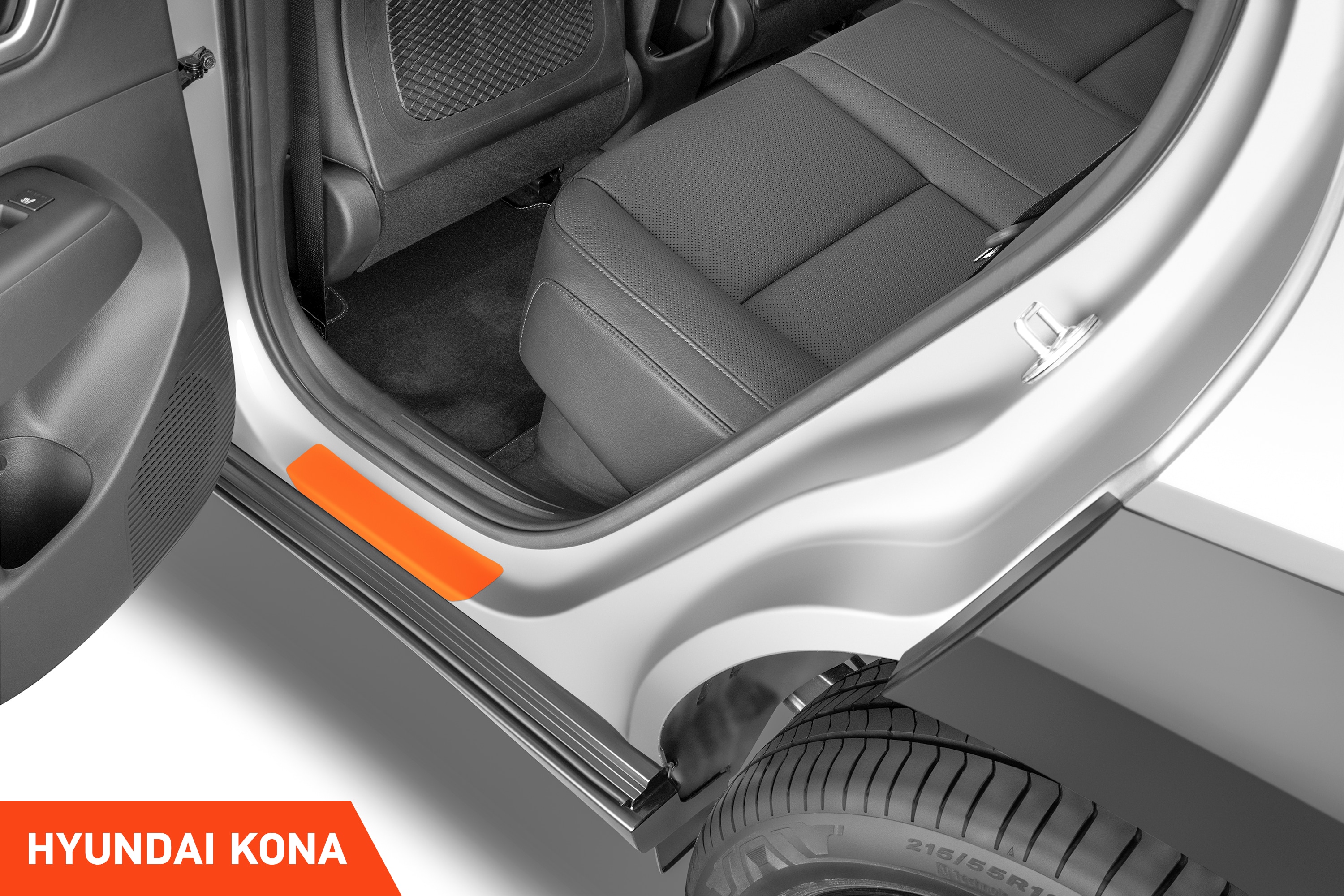 Einstiegsleisten Schutz für Hyundai Kona 2 (II) SX2 I 2023 - 2025 im 4er Set