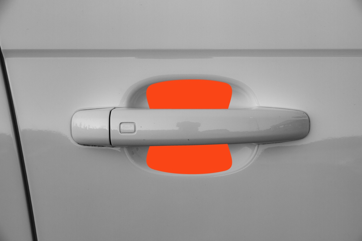 Auto Türgriffmulden Schutzfolie für Audi A1 Sportback 1 (I) 8X I 2012 - 2018 im 4er Set