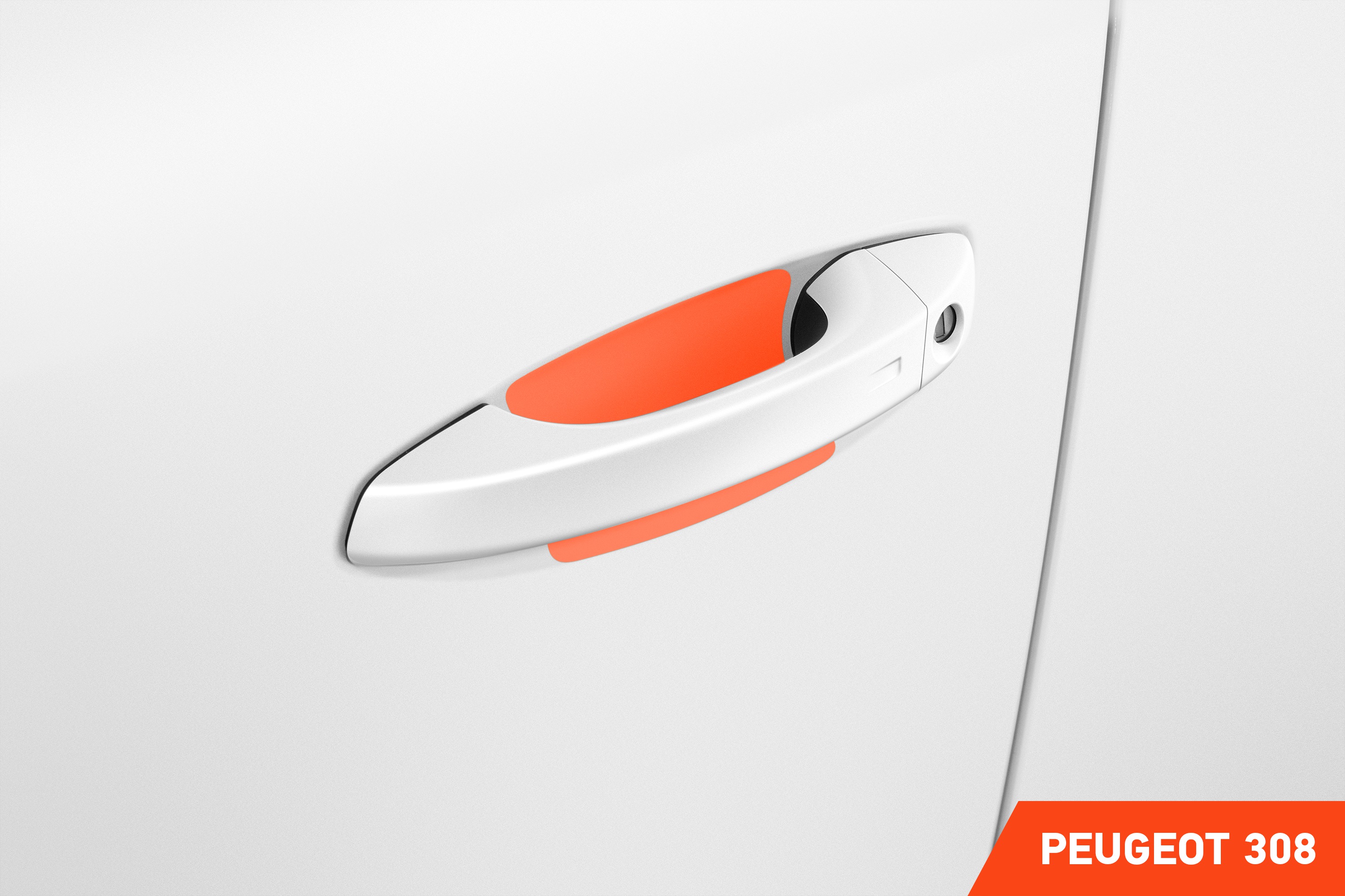 Auto Türgriffmulden Schutzfolie für Peugeot 308 SW III P51 I 2021 - 2025 im 4er Set