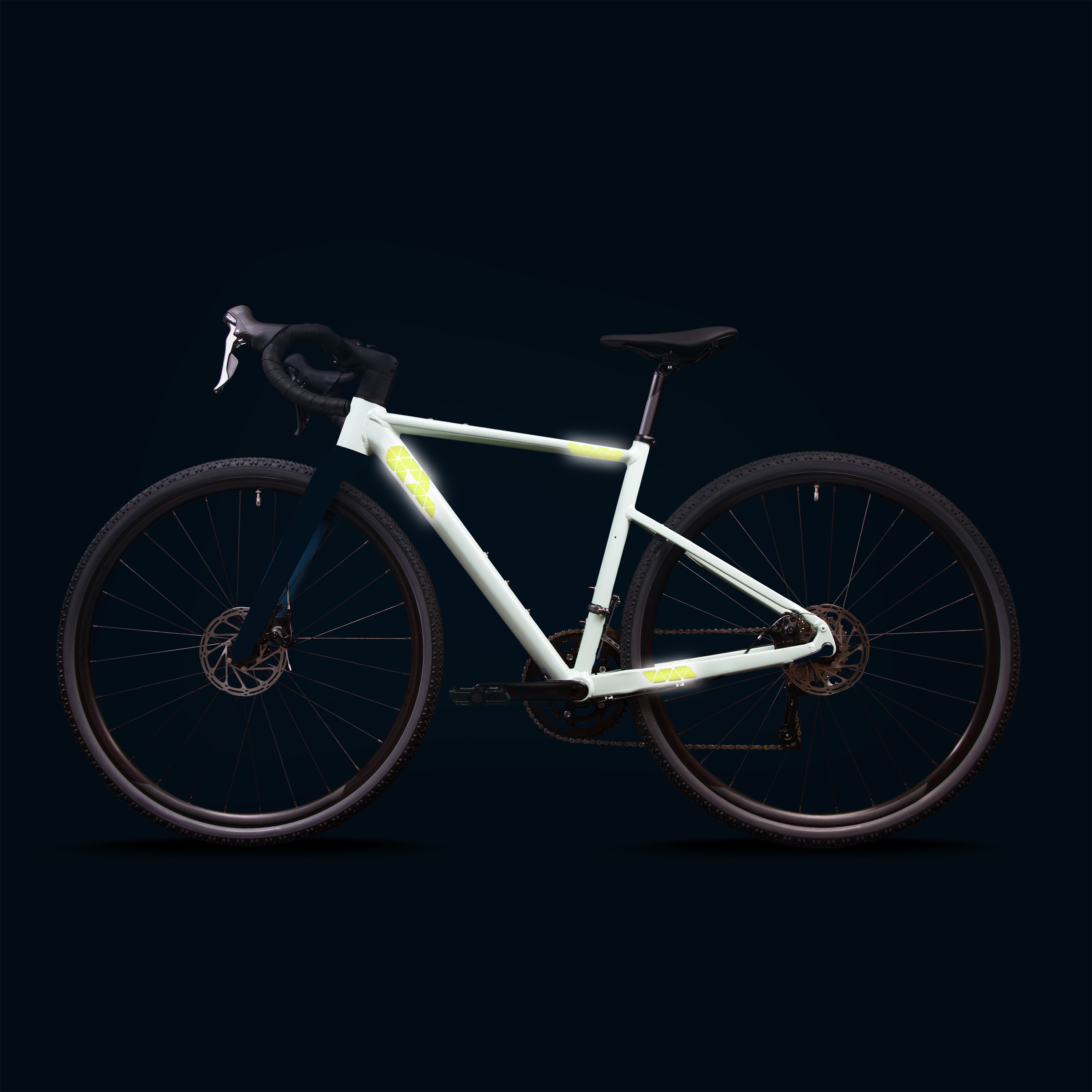 Reflektoren Sticker Set - Dreiecke klein  - für Fahrrad Roller Kinderwagen