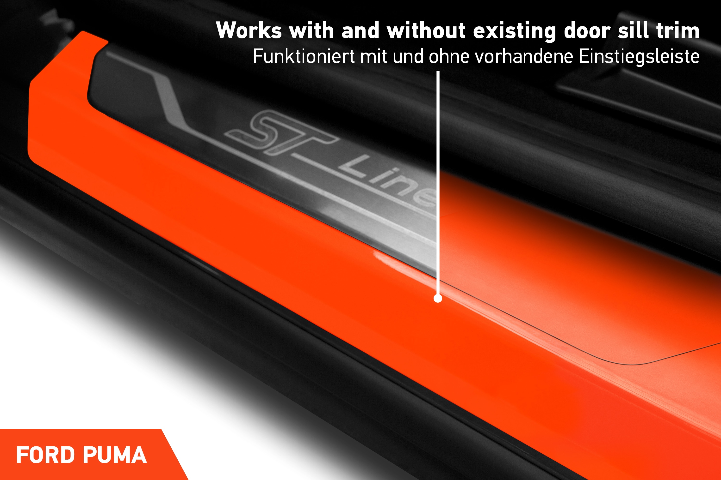 Einstiegsleisten Schutz für Ford Puma I 2019 - 2025 im 4er Set