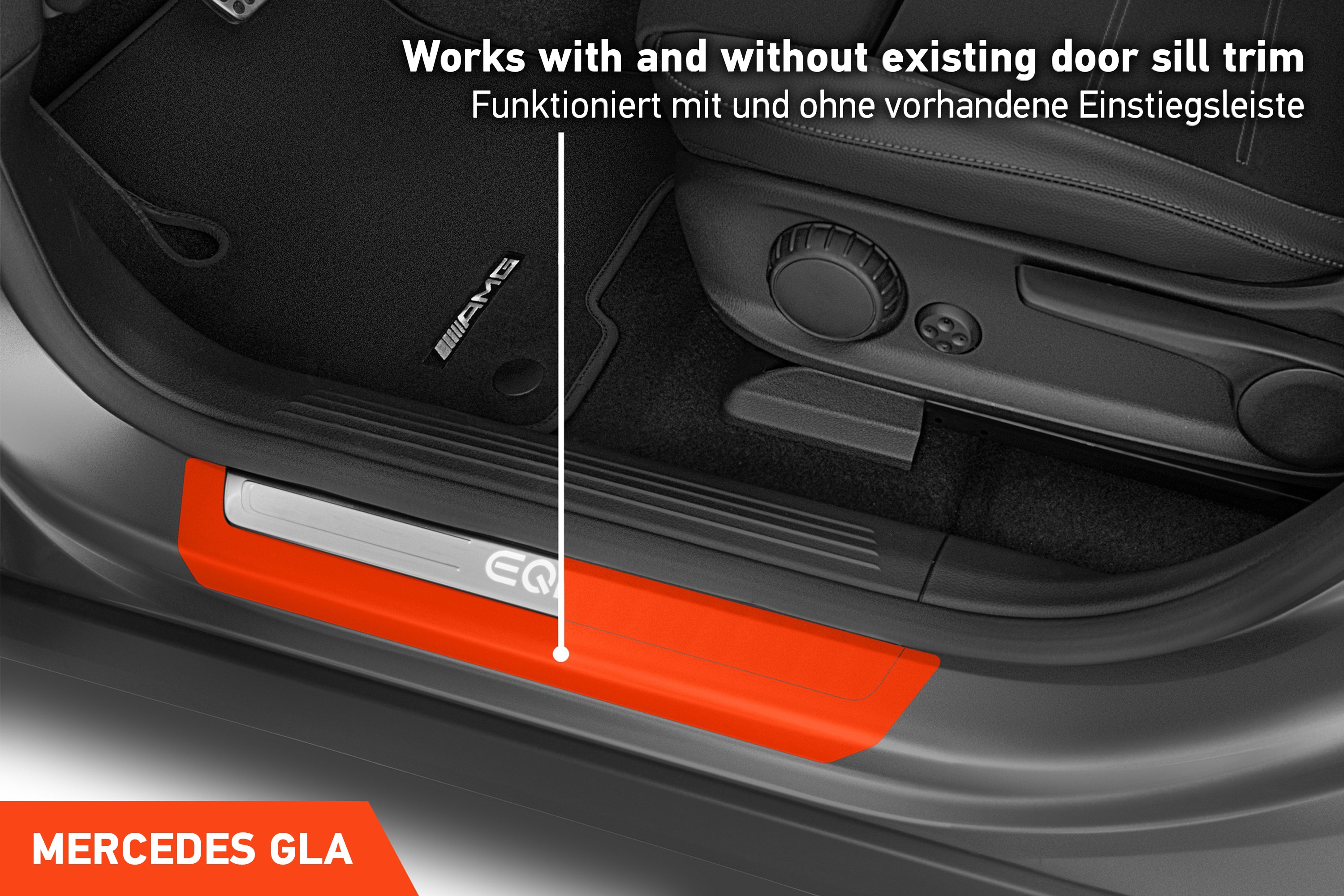 Einstiegsleisten Schutz für Mercedes Benz GLA 2 (II) H247 I 2020 - 2025 im 4er Set