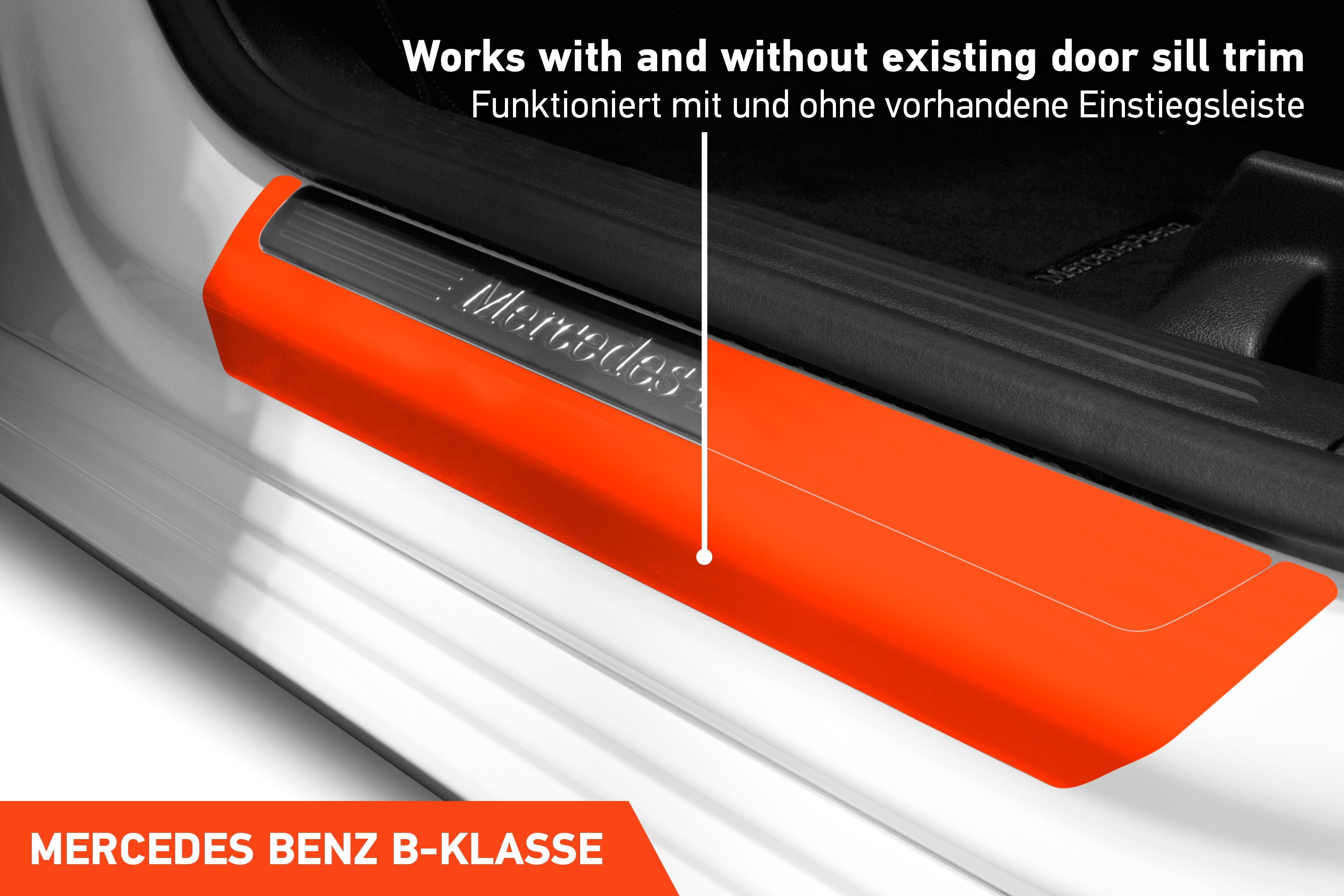 Einstiegsleisten Schutz für Mercedes Benz B-Klasse W247 I 2018 - 2025 im 4er Set