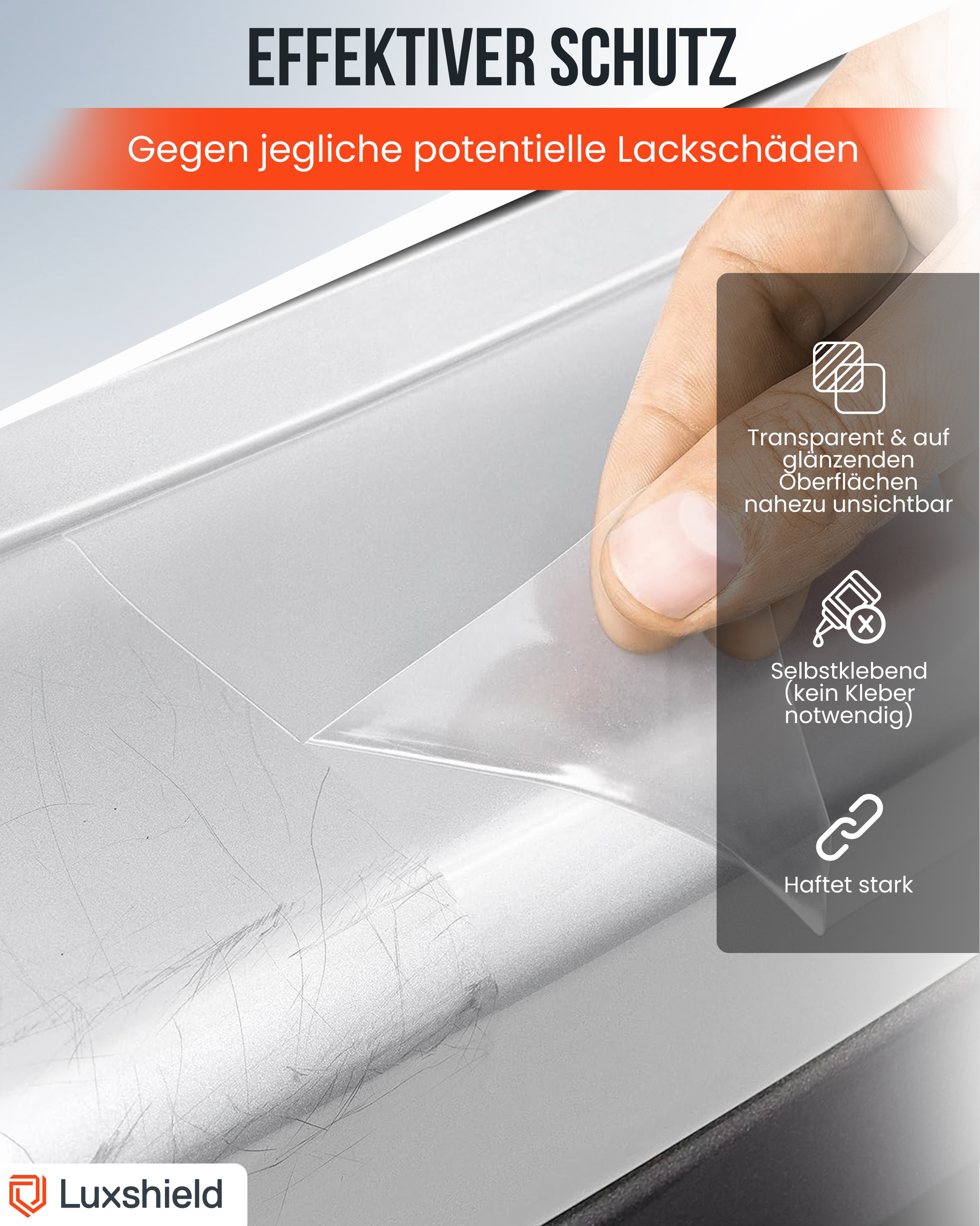 Lackschutzfolie Transparent 12x100cm