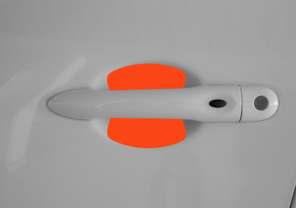 Auto Türgriffmulden Schutzfolie für Renault ZOE BFM I 2012 - 2024 im 2er Set