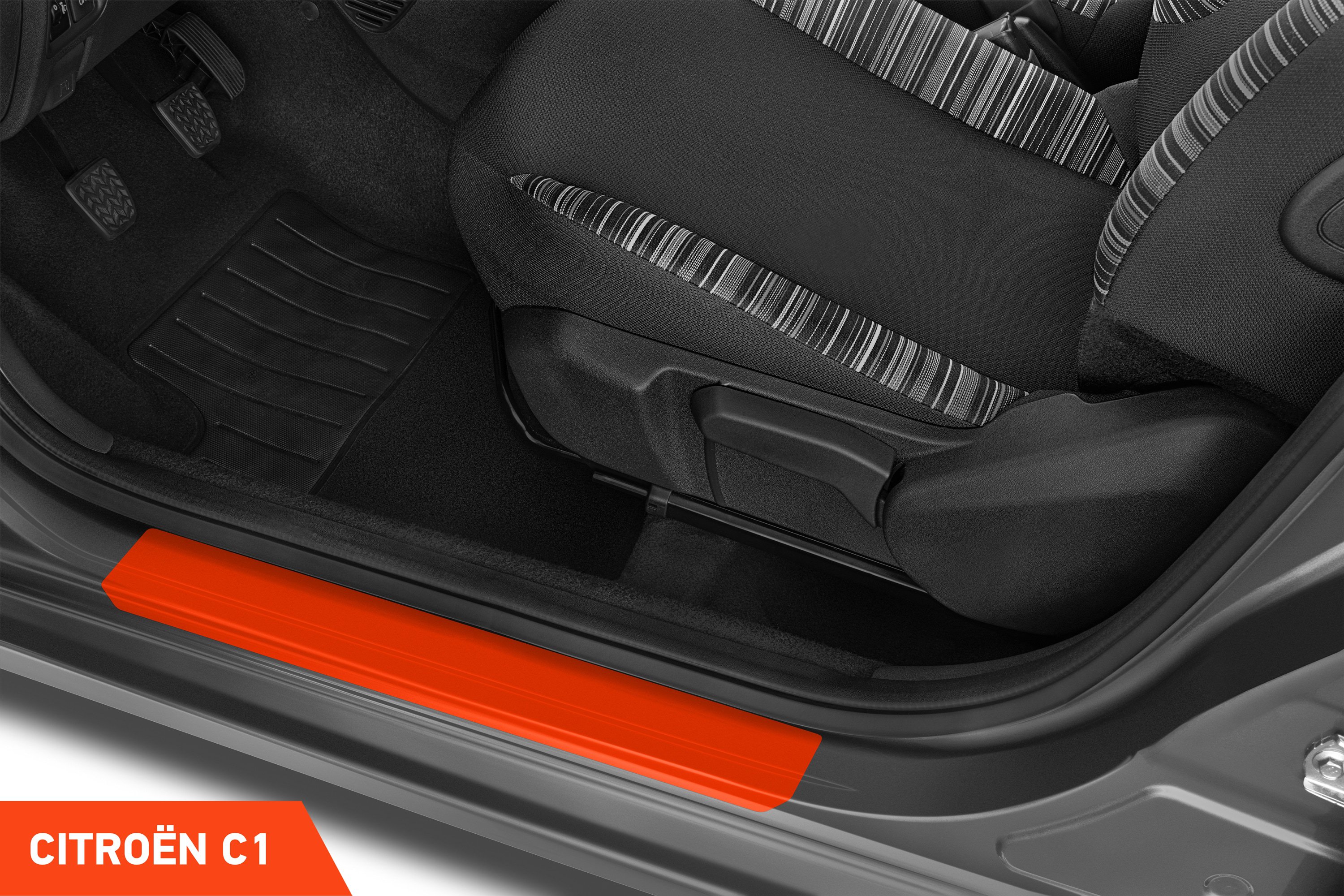 Einstiegsleisten Schutz für Citroën C1 2 (II) I 2014 - 2022 im 4er Set