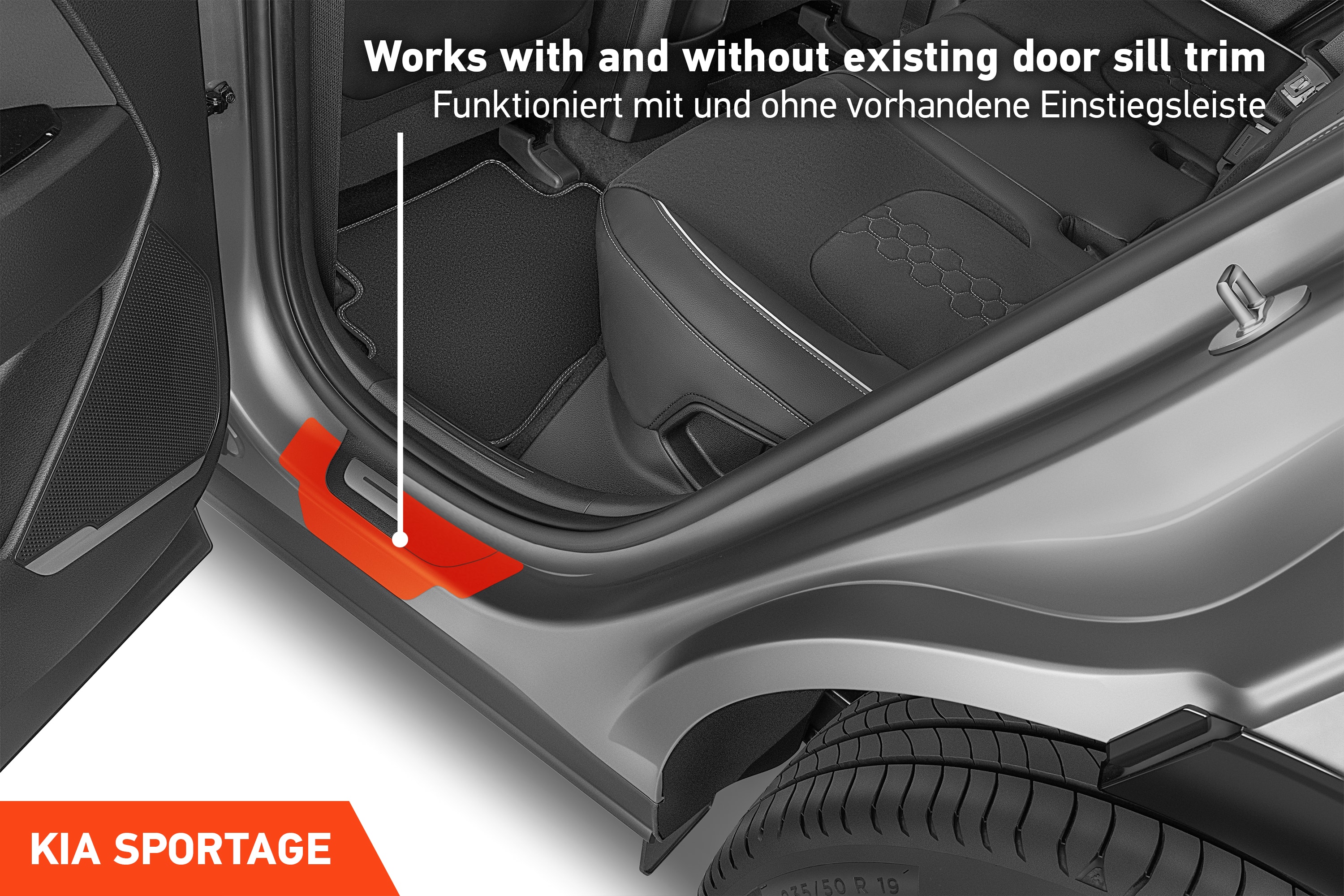 Einstiegsleisten Schutz für Kia Sportage 5 (V) NQ5 I 2021 - 2025 im 4er Set