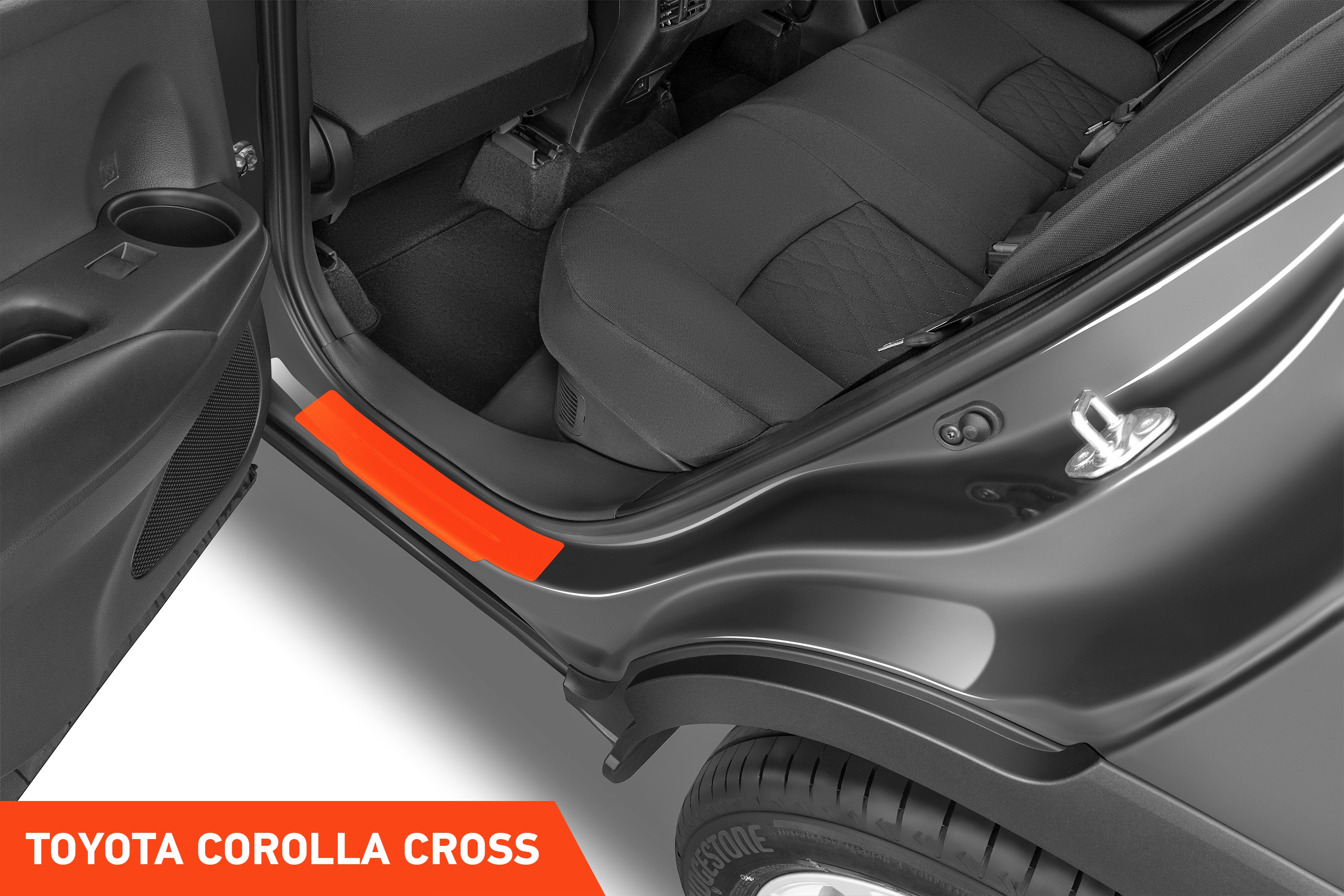 Einstiegsleisten Schutz für Toyota Corolla Cross XG10 I 2022 - 2025 im 4er Set