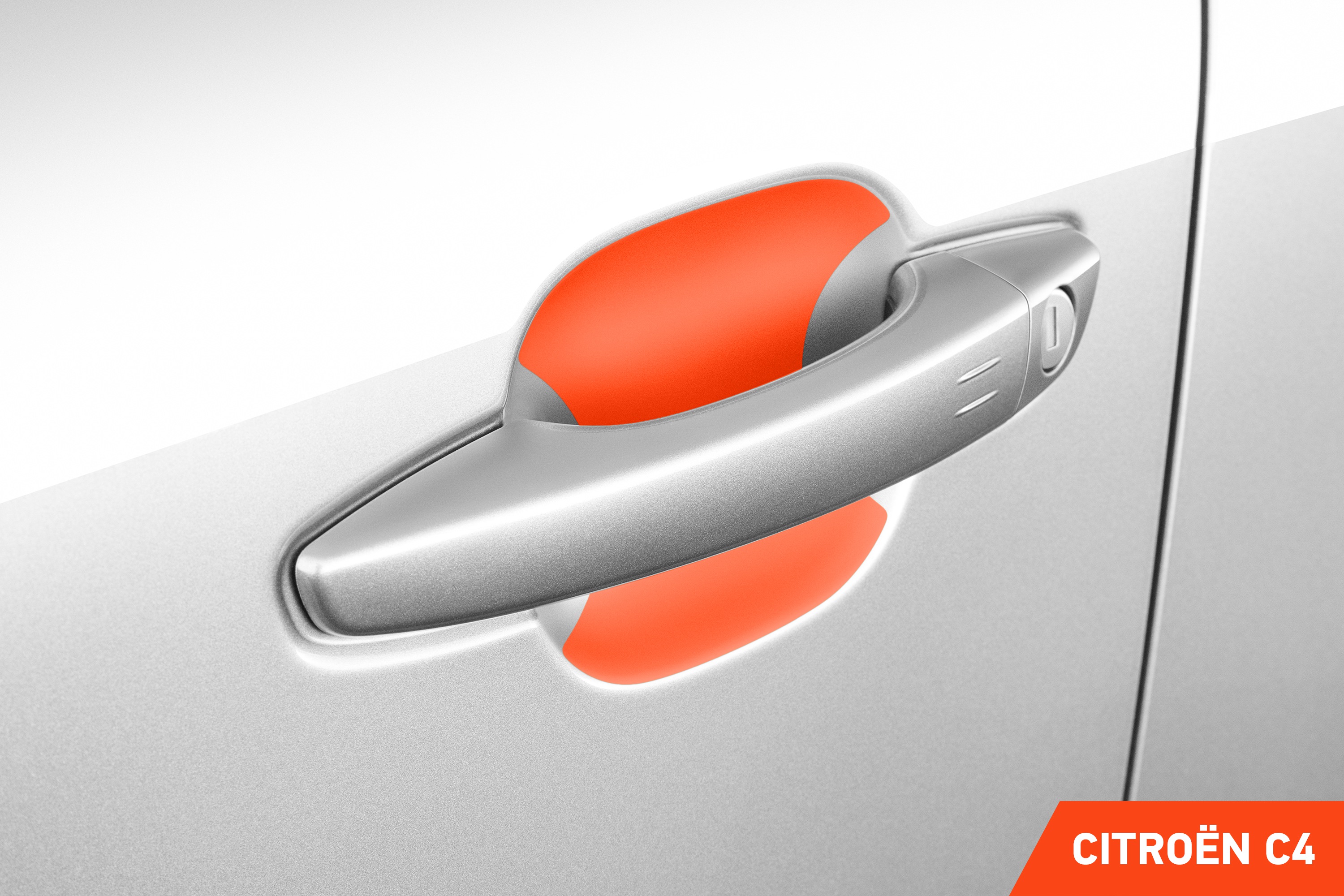 Auto Türgriffmulden Schutzfolie für Citroën C4 3 (III) I 2020 - 2025 im 4er Set