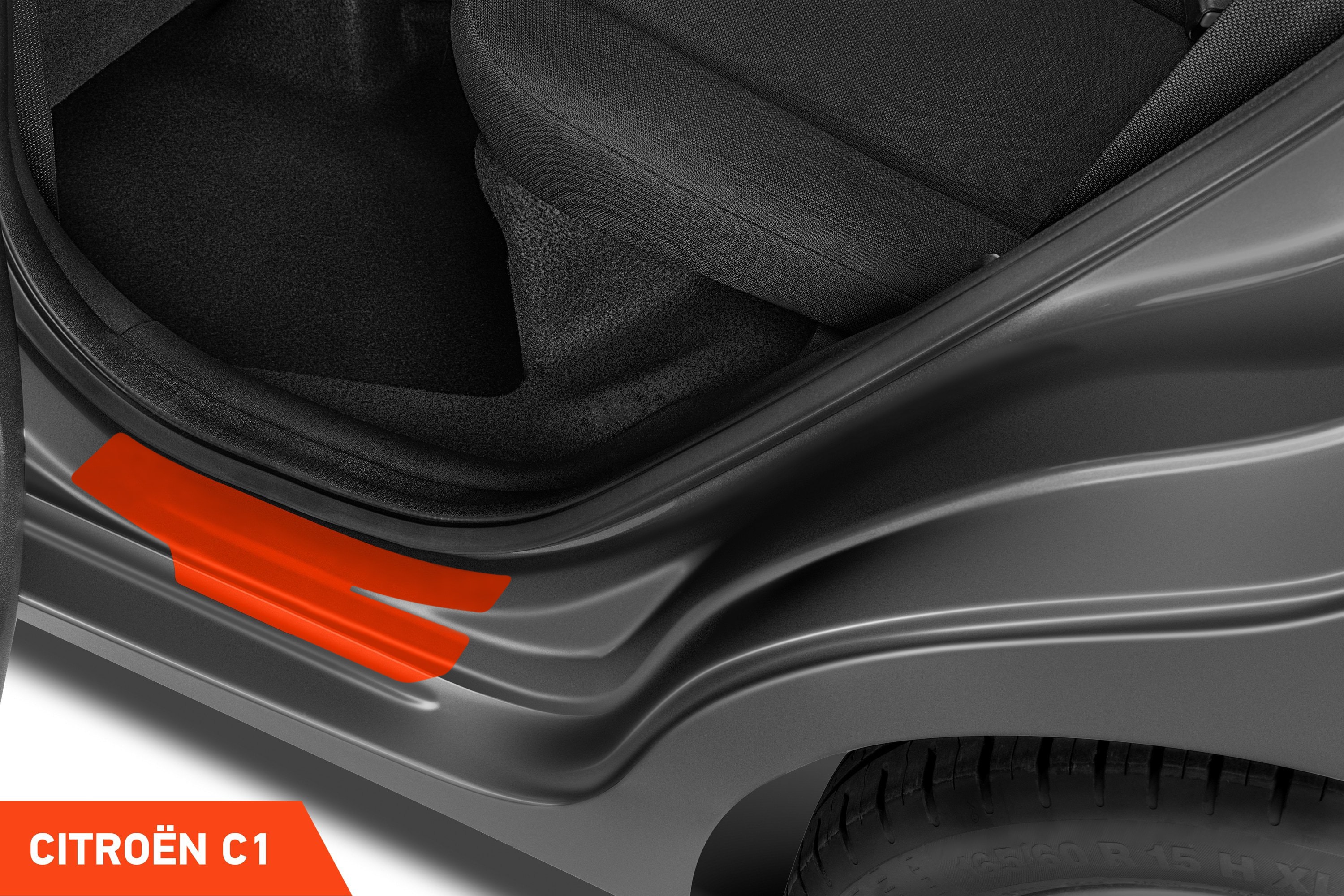 Einstiegsleisten Schutz für Citroën C1 2 (II) I 2014 - 2022 im 4er Set