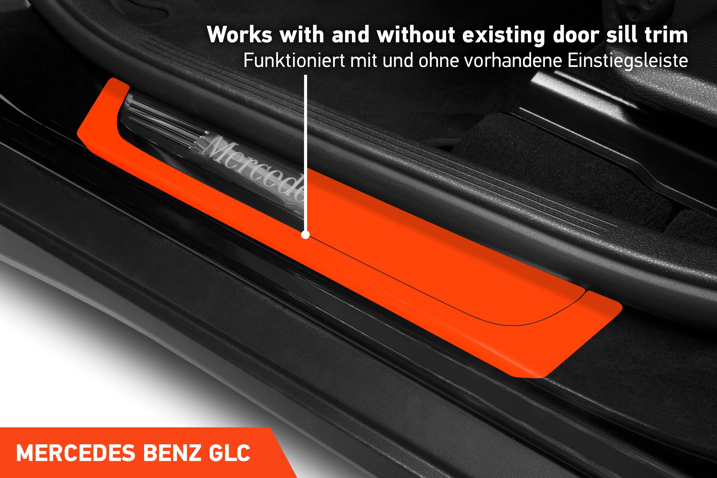 Einstiegsleisten Schutz für Mercedes Benz GLC 1 (I) X253 I 2015 - 2022 im 4er Set