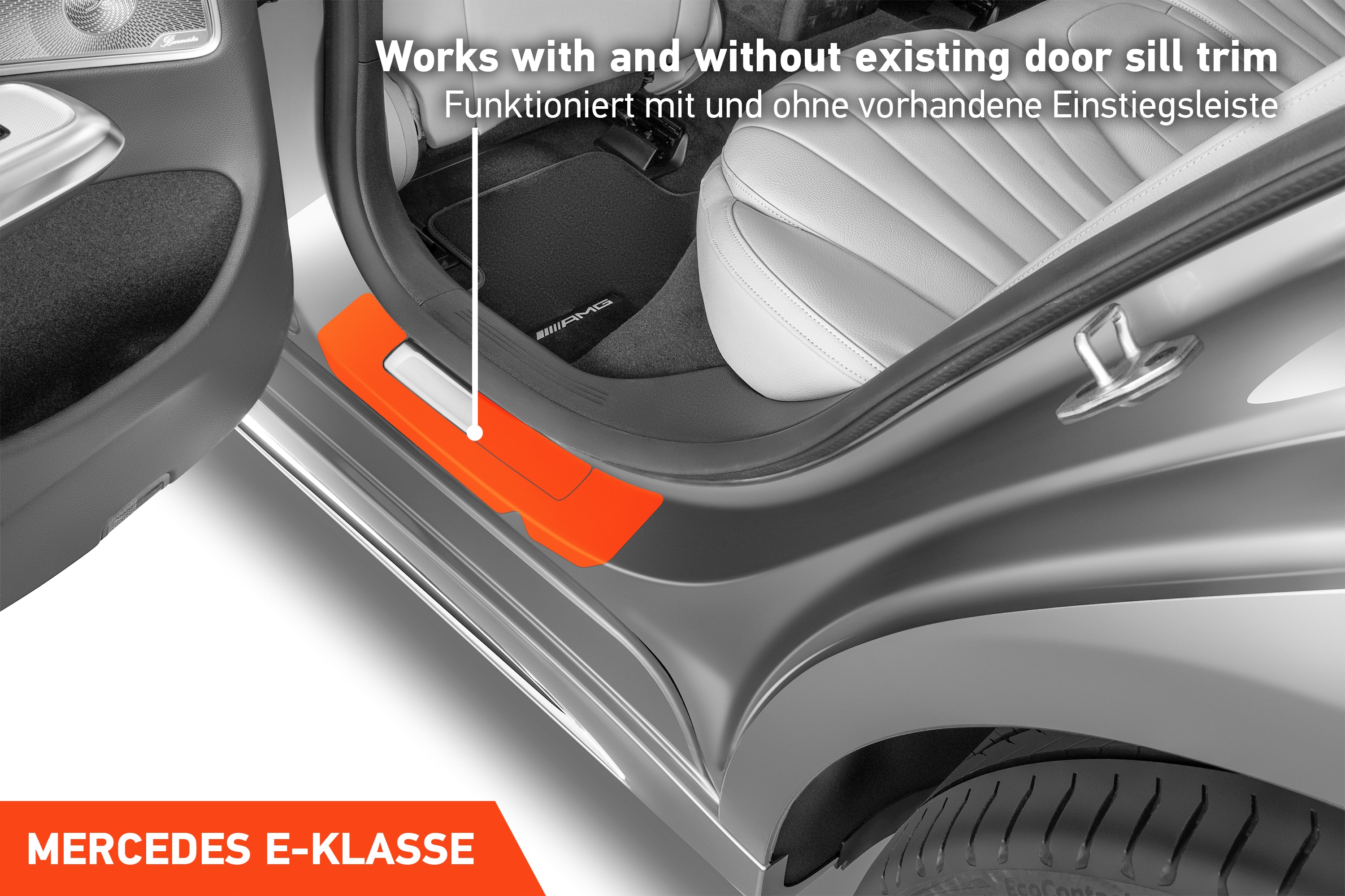 Einstiegsleisten Schutz für Mercedes Benz E-Klasse Limousine W214 I 2023 - 2025 im 4er Set