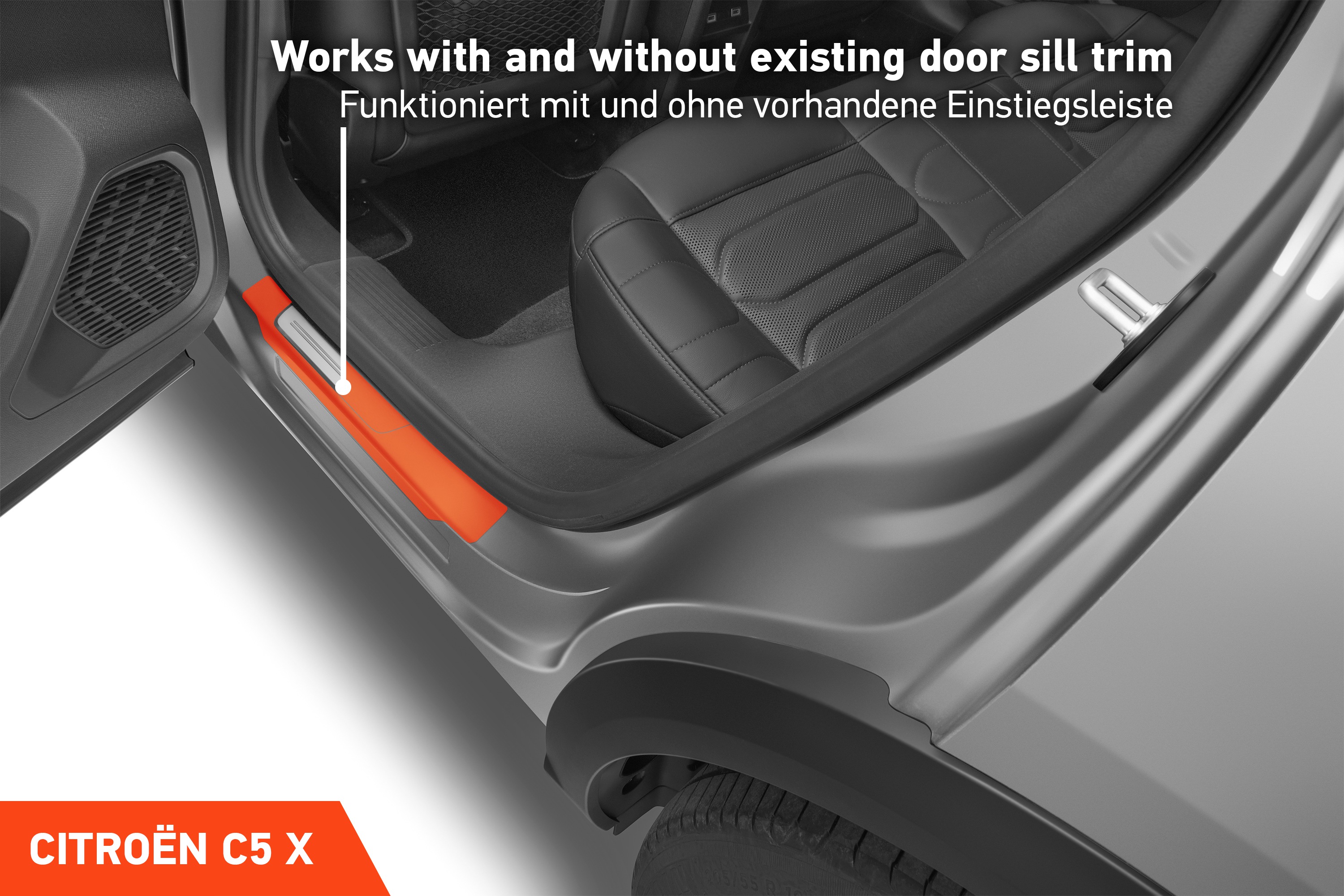 Einstiegsleisten Schutz für Citroën C5 X I 2022 - 2025 im 4er Set