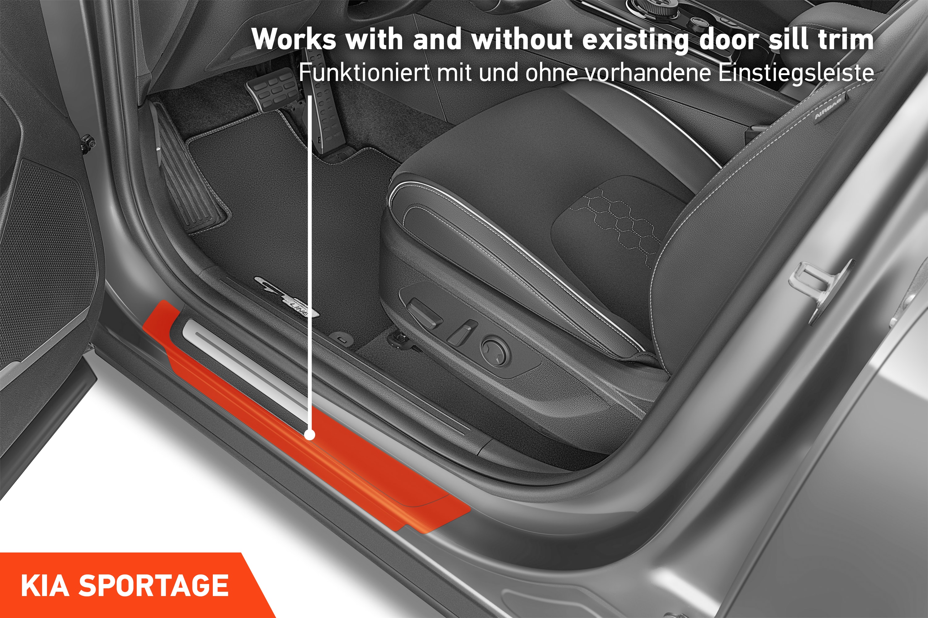 Einstiegsleisten Schutz für Kia Sportage 5 (V) NQ5 I 2021 - 2025 im 4er Set
