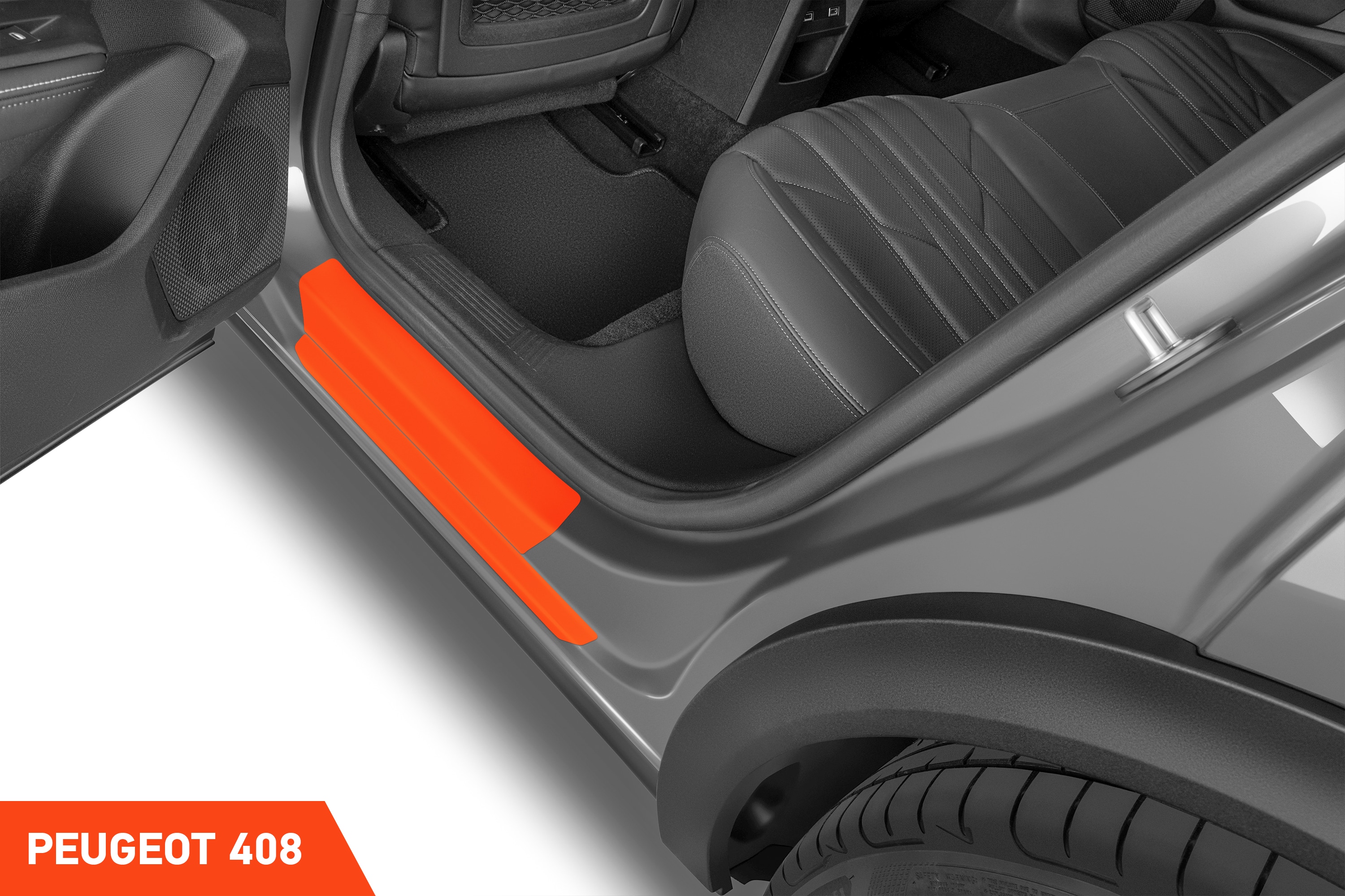 Einstiegsleisten Schutz für Peugeot 408 3 (III) I 2022 - 2025 im 6er Set